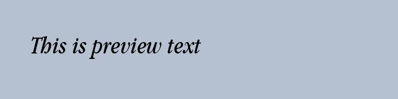 Preview of Apple Garamond Book Italic BT